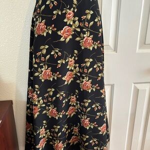 Maxi A-Line Floral Skirt